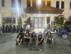 Lima Pemuda Pemegang Admin Tawuran dan Pemakai Obat Terlarang Diamankan  Tim TP3 Polrestro Jaktim