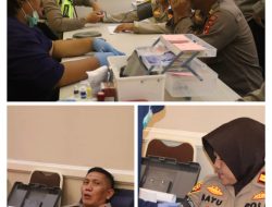 Peringati Hari Bhayangkara ke-78, Polres Sukabumi Gelar Bhakti Kesehatan Donor Darah