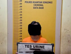Satresnarkoba Polres Kuansing Ungkap Tindak Pidana Narkotika Jenis Sabu di Kecamatan Gunung Toar