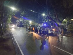 Antisipasi Kejahatan Jalanan dan C3, Personil Gabungan Polres Inhil Gelar Patroli Blue Light