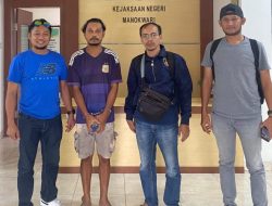 Tim Intelijen Kejati Papua Barat Berhasil Mengamankan DPO Tindak Pidana Pemilu Faldri Iriawan