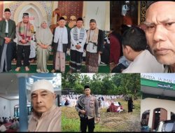 Kapolsek Cibungbulang Bersama  Anggota Beri Pelayanan Yang Terbaik Kepada Masyarakat Dalam Pengamanan Sholat Idul Adha 1445H /2024M