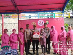 Rangkaian Hari Bhayangkara ke-78, Polres Metro Tangerang Kota Gelar Bakti Kesehatan dan Penyaluran Sembako di Karawaci Tangerang