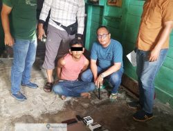 Door! Tembakan Peringatan, Residivis Bongkar Rumah Diringkus Polsek Minas