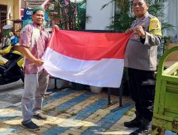 Polres Metro Tangerang Kota Tanamkan Rasa Cinta Tanah Air dan Nasionalisme Dengan Pemberian Bendara Merah Putih
