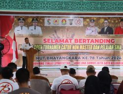 HUT Bhayangkara ke-78, Kapolres Pelalawan Buka Open Turnamen Catur Non Master