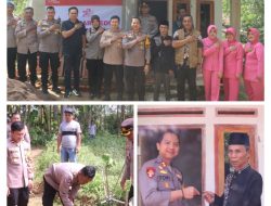Polres Sukabumi Laksanakan Bedah Rumah Warga Dalam Rangka Hari Bhayangkara Ke-78