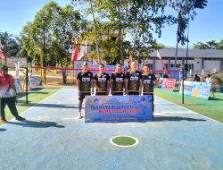 Polres Rohul Menang 2-0 Atas  Tim Dishub, Pada Turnamen Sepak Takraw Piala Bupati Cup 2024