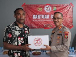 Kapolrestro Jaktim Berikan Bantuan Sosial Kepada Mahasiswa Papua Dalam Rangka HUT Bhayangkara  ke-78