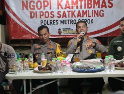 Kapolrestro Depok Gelar Ngopi Kamtibmas Bersama Warga di Pos Satkamling Kelurahan Tugu Cimanggis