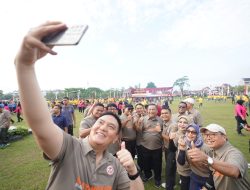 Gelar Olahraga Bersama, Kapolda Bagikan Ratusan Doorprize