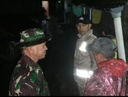 Polsek Caringin Bersama TNI dan Instansi Terkait Cek Lokasi Tanah Longsor Terjadi di Desa Ciderum, Akses Jalan lingkungan Terputus
