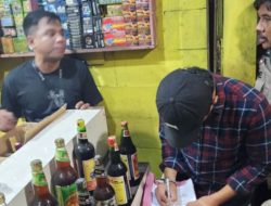 Polsek Ciawi Bersama Instansi Terkait Amankan Ratusan Botol Miras Dalam Operasi Gabungan