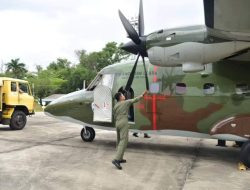 Lakukan Hujan Buatan di Empat Daerah, Pesawat Casa TNI AU Tabur 1.600 Kg Garam di Langit Riau