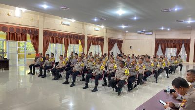 Polres Kuansing Gelar Anev Kinerja Bhabinkamtibmas Semester I Tahun 2024