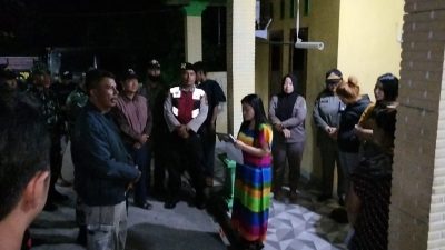 Ciptakan Situasi Kondusif, Polsek Tualang Bersama Upika Lakukan Patroli Bersama