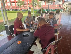 Perkuat Sistem Pengamanan, Kepala Kesatuan Pengamanan Berikan Arahan Ke Petugas Regu Pengamanan