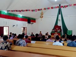 Polresta Pekanbaru dan Polsek Rumbai Pesisir Gelar Minggu Kasih di Gereja GKPI