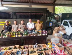 Satpol PP Kota Bogor Musnahkan 1.890 Botol Miras Ilegal