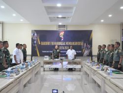 Brigjen TNI Dany Rakca, Mengikuti Rapat koordinasi Secara Virtual Pelaksanaan Program TNI Manunggal Membangun Desa (TMMD) TA. 2024