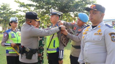 Kapolres Pelalawan Pimpin Apel Gelar Pasukan Operasi Patuh LK 2024