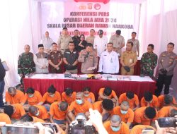 Polrestro Jakpus Lakukan Operasi Skala Besar, Tangkap 26 Tersangka Narkoba dan menyita 2 Kg Sabu di Kalipasir