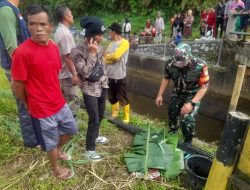 Polsek Cibungbulang Bersama TNI Dan Instansi Terkait Cek Lokasi TKP Dan Evakuasi Terkait Penemuan Mayat Bayi di Water Way PT Tamaris, Bogor