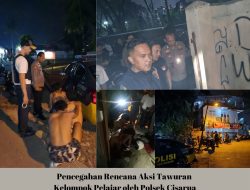Polsek Cisarua Berhasil Gagalkan Rencana Tawuran Pelajar di Puncak