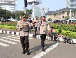 Polisi Kerahkan 1.231 Personel Amankan Aksi Unjuk Rasa di Patung Kuda Monas Jakarta Pusat