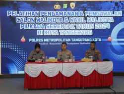 Pembukaan Pelatihan Pengamanan dan Pengawalan Pilkada Serentak Tahun 2024 di Polres Metro Tangerang Kota