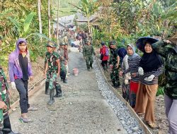 Semangat Kebersamaan Membangun Desa Dalam Program TMMD KE 121 Kodim 0622/KAB. Sukabumi DI DesaCicareuh KEC. Cikidang