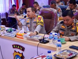 Bersiap Hadapi Karhutla, Kapolresta Pekanbaru Pimpin Rapat Koordinasi