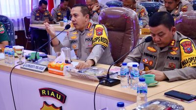 Bersiap Hadapi Karhutla, Kapolresta Pekanbaru Pimpin Rapat Koordinasi