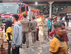 Polsek Ciampea Bersama Instansi Terkait Investigasi Penyelidikan Terjadinya Kebakaran Di Pasar Ciampea Endah