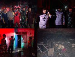 Polsek Parung Panjang Bersama Instansi Terkait Tangani Serta Evakuasi Terkait Kebakaran Di perumahan Penduduk