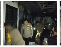 Polsek Caringin  Cek TKP Terkait Laporan Adanya Kebakaran Ponpes  Rubhat Nurul Fajri di Wilayah kecamatan Caringin