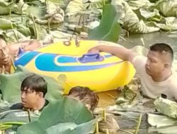 Polsek Jonggol Bersama Instansi Terkait Evakuasi Dan Olah TKP Adanya Penemuan Orang Meninggal Dunia Akibat Tenggelam Di Danau Sutet Citra Indah