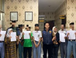 Patroli Polsek Dramaga Amankan Pelajar yang Kedapatan Sedang Minum -Minuman Keras