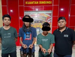 Tim Mata Elang Polres Kuansing Berhasil Meringkus 2 Pengedar Sabu di 2 TKP Berbeda