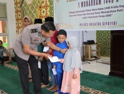 Polres Kuansing Gelar Doa Bersama dan Santunan Anak Yatim Peringati Tahun Baru Islam 1 Muharram 1446 H