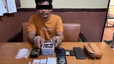 Lama Jadi Incaran, Petani Nyambi Bandar Sabu Ini Tak Berkutik Saat Diringkus Polsek Minas Di Rumahnya