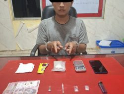 Polres Kuansing Ungkap Peredaran Narkotika Jenis Sabu di Kelurahan Sungai Jering
