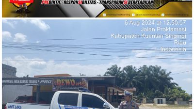 Satlantas Polres Kuansing Gelar Patroli Siang Antisipasi Laka Lantas, Balap Liar dan Kejahatan C3