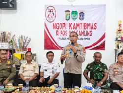 Ngopi Kamtibmas Bersama 4 Pilar di Satkamling RW 10, ini yang disampaikan Kapolres Metro Jaktim