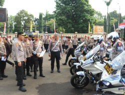 Jelang Pilkada Mantap Praja 2024, Kapolres Bogor Lakukan Apel Pengecekan Kendaraan Dinas Polres Bogor