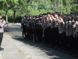 Simulasi Pengamanan Tahapan Pemilu 2024, Kesiapan Polres Sukabumi Jaga Demokrasi