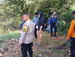Polsek Cibinong Bersama Instansi Terkait Olah TKP Dan Lakukan Pencarian Terkait Orang Tenggelam di Setu Citatah, Cibinong