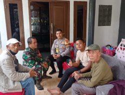Sinergitas TNI-POLRI Sambang Tomas Diwilayah Hukum Polsek Cijeruk Beri Himbauan Kamtibmas Dan Ajak Jaga Kondusifitas Wilayah Binaan