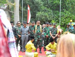 Danrem 031/WB Dan Wasev Kasad Tinjauan Lokasi TMMD ke 121 Kodim 0313/KPR