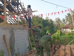 Satgas TMMD 121 Kodim 0622/Kab.Sukabumi Bangun Rutilahu